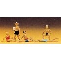 Recreation & Sports -- Bathers Reclining pkg(6), HO, Preiser Kg 10071