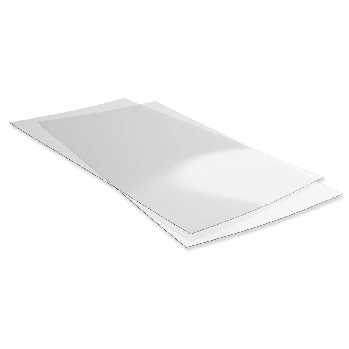 Styrene Sheet Clear - 6 x 12` 15.2 x 30.5cm -- .015` .04cm pkg(2), ALL, Evergreen Scale Models 9007