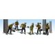 Scenic Accents(R) Working Figures -- Smoke Jumpers (Firefighters) pkg(6), HO, Woodland Scenics 1919