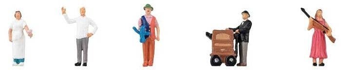 Carnival/Fair Staff -- pkg(5), HO, Faller Gmbh 151850