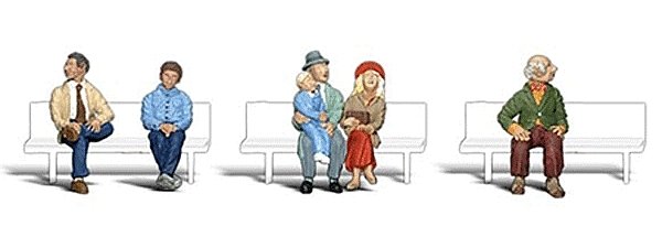 Architectural Models(R) Seated People -- 1/8′, All Scales, Woodland Scenics 2037