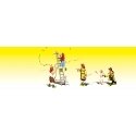 Firemen to the Rescue - Scenic Accents(R) -- pkg(4), N, Woodland Scenics 2151