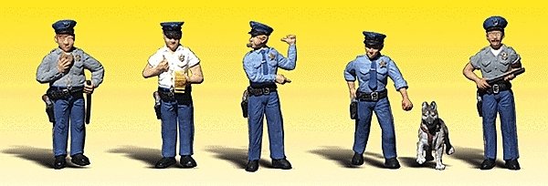Scenic Accents(R) Figures -- Policemen, N, Woodland Scenics 2122