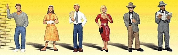 Scenic Accents(R) Figures -- Pedestrians, N, Woodland Scenics 2121