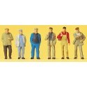 Working People -- Walking Workers pkg(6), HO, Preiser Kg 14087