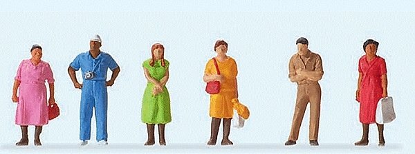 Pedestrians -- Standing Passers-By, HO, Preiser Kg 14047