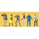 Working People -- Standing Photographers pkg(6), HO, Preiser Kg 14080