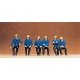 Firemen -- Seated, HO, Preiser Kg 14207
