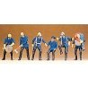 Firemen -- Set 7 pkg(6), HO, Preiser Kg 14206
