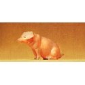 Domestic Animal Figures, 1/24 - 1/25 Scale -- Pig Sitting, 1/25, Preiser Kg 47047