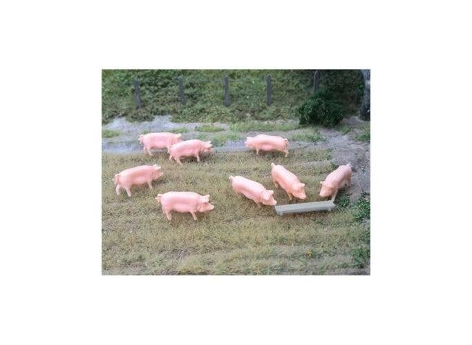 Pigs and Trough -- pkg(8), HO, Peco 5108