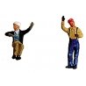Contemporary Diesel Engineer/Fireman Set pkg(2) -- Waving & Sitting, HO, Labelle Industries 7008