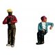 Contemporary Diesel Engineer/Fireman Set pkg(2) -- Slouching & Leaning, HO, Labelle Industries 7009