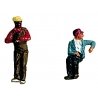 Contemporary Diesel Engineer/Fireman Set pkg(2) -- Slouching & Leaning, HO, Labelle Industries 7009
