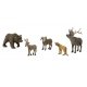 North American Wildlife Figures - Scene-A-Rama(R) -- pkg(5), All Scales, Woodland Scenics 4449