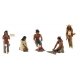 Native Americans Figures - Scene-A-Rama(R) -- pkg(5), All Scales, Woodland Scenics 4443
