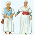Market Women in Medieval Dress -- pkg(2), HO, Preiser Kg 28224