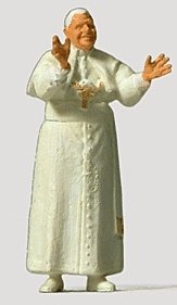 Individual Figures - Religious People -- Pope Benedict XVI, HO, Preiser Kg 28060