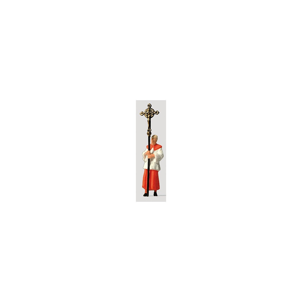 Individual Figures - Religious People -- Altar Boy Carrying Cross, HO, Preiser Kg 28066