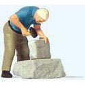 Stone Mason Individual Figure, HO, Preiser Kg 28239