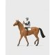 Recreation & Sports - Individual Figures -- Jockey On Horse, HO, Preiser Kg 29080