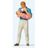Father w/Baby, HO, Preiser Kg 28177
