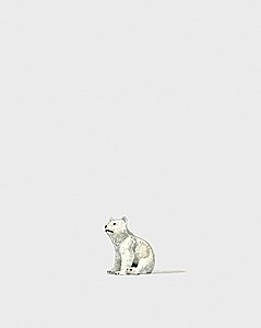 Animal -- Baby Polar Bear, HO, Preiser Kg 29500