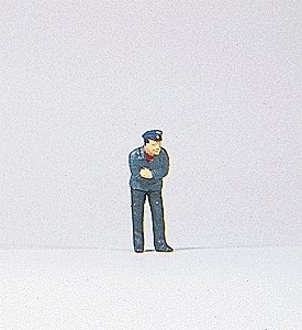 Individual Figure - Railroad Personnel -- Fireman, HO, Preiser Kg 28039