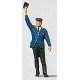 Individual Figure - Railway Personel -- Conductor w/Arm Raised, HO, Preiser Kg 28000