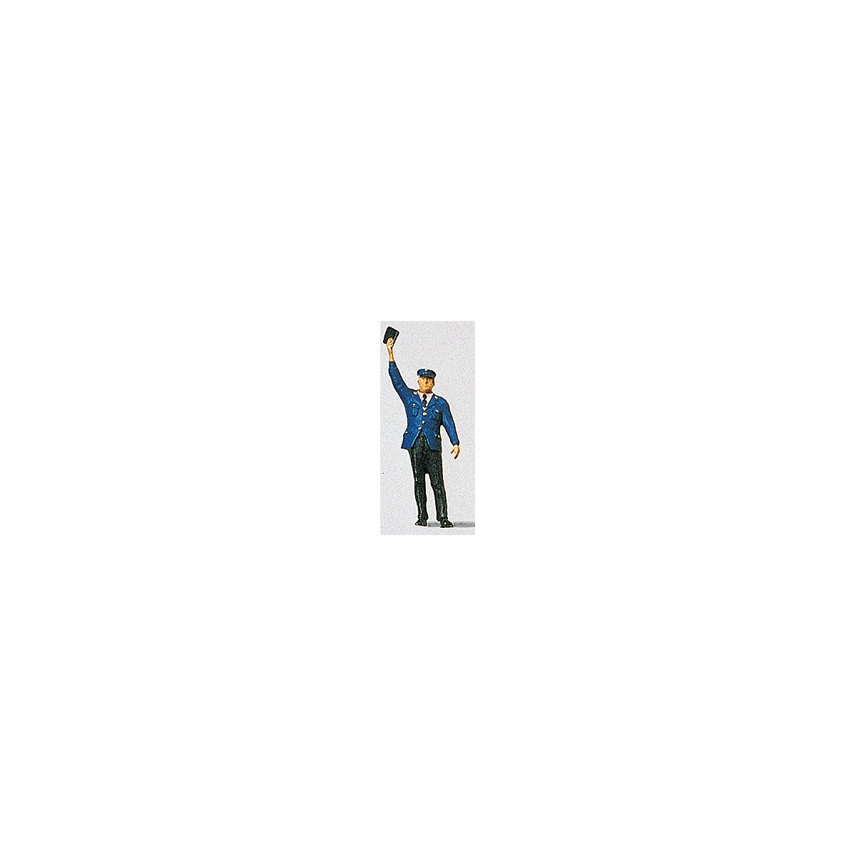 Individual Figure - Railway Personel -- Conductor w/Arm Raised, HO, Preiser Kg 28000