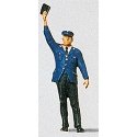 Individual Figure - Railway Personel -- Conductor w/Arm Raised, HO, Preiser Kg 28000
