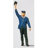 Individual Figure - Railway Personel -- Conductor w/Arm Raised, HO, Preiser Kg 28000