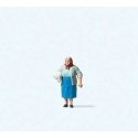 Woman Delivering Newspapers Individual Figure, HO, Preiser Kg 28255