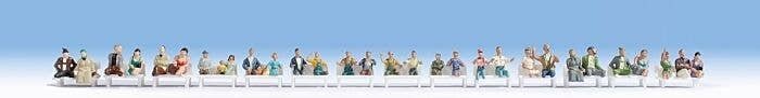 Seated People Without Legs Mega Set -- pkg(30), HO, Noch Gmbh & Co 16050