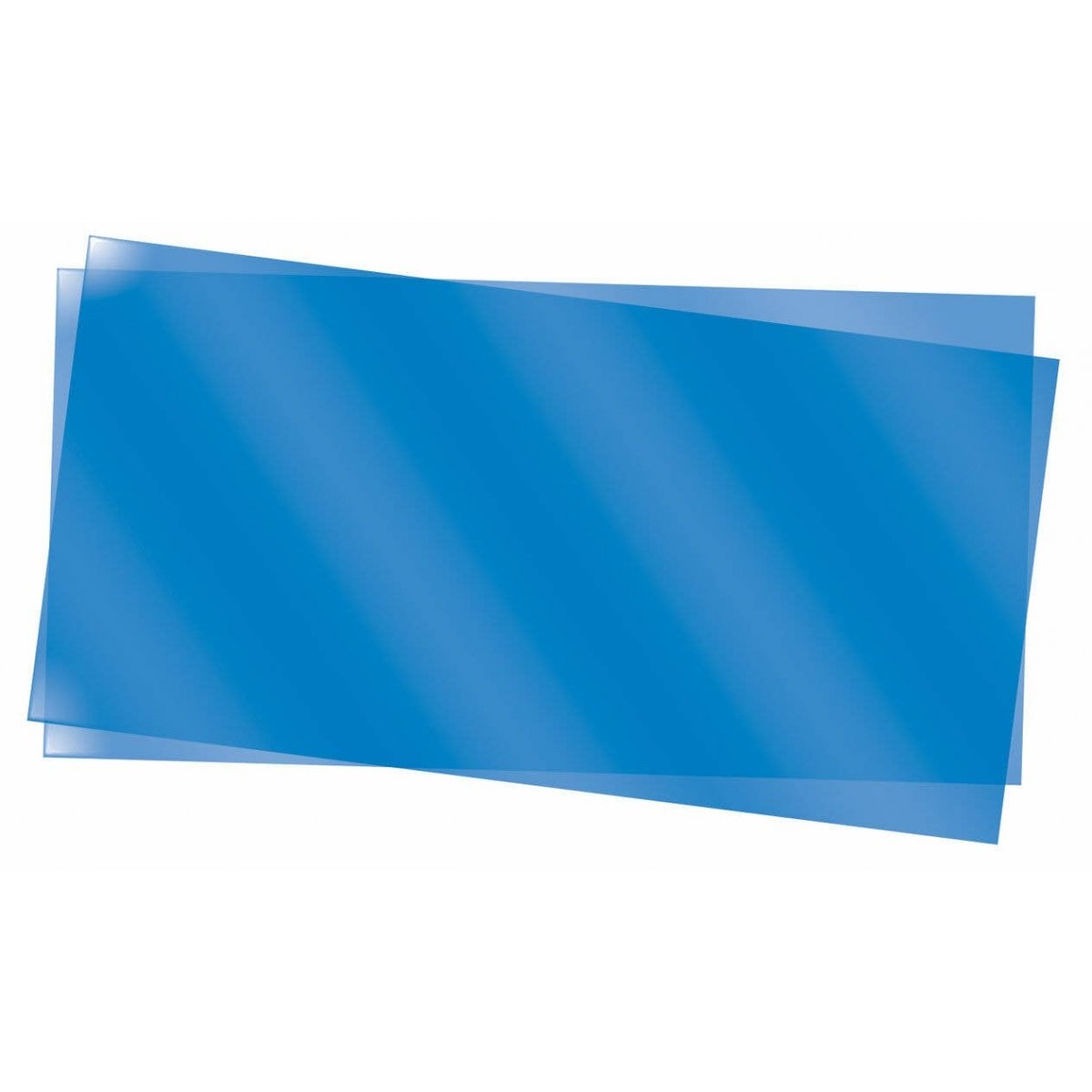 Transpartent Sheets pkg(2) - .010 x 6 x 12′ .025 x 15.2 x 30.5cm -- Blue, ALL, Evergreen Scale Models 9902