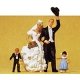 Bride, Groom, Ring Bearer & Flower Girl, G, Preiser Kg 45041