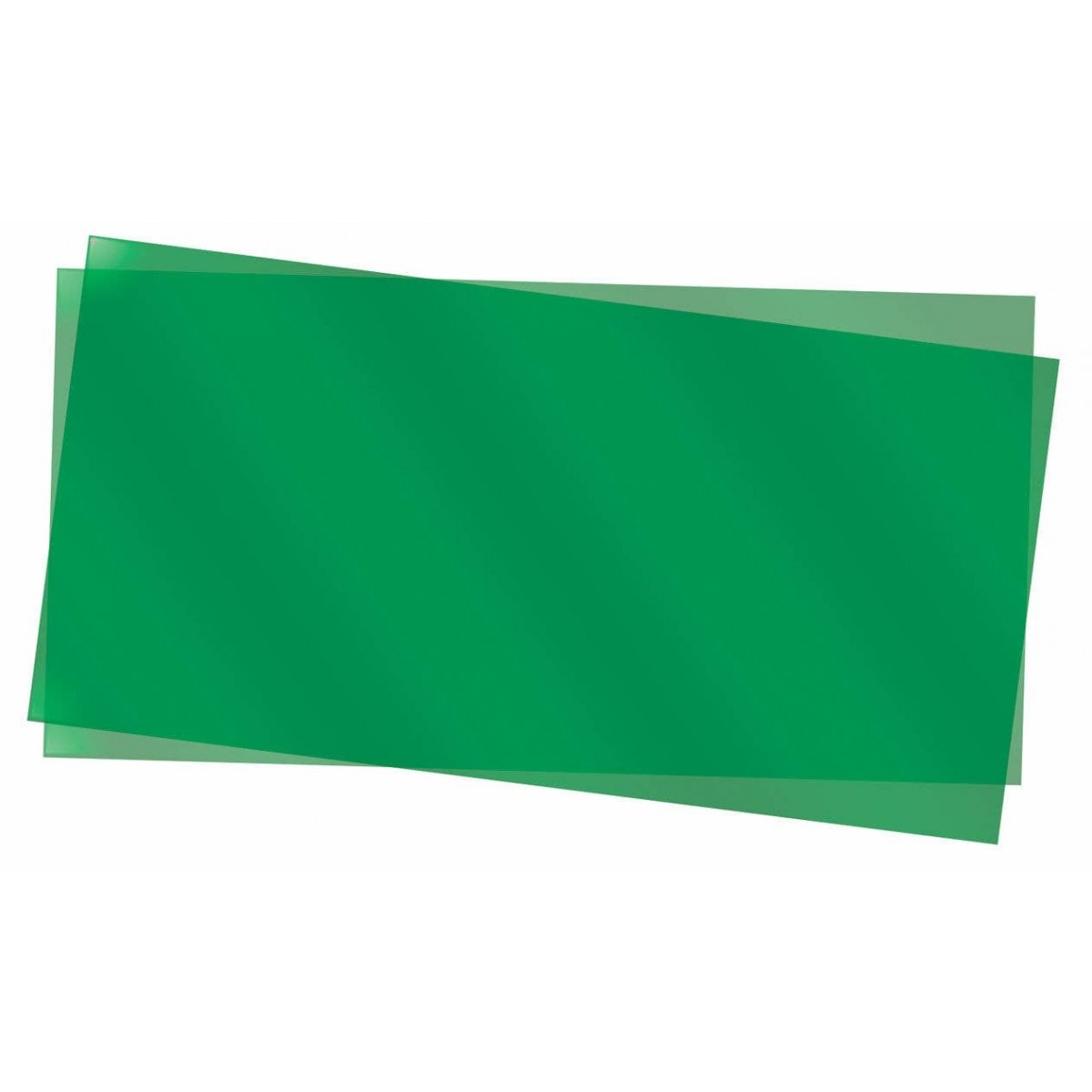 Transpartent Sheets pkg(2) - .010 x 6 x 12′ .025 x 15.2 x 30.5cm -- Green, ALL, Evergreen Scale Models 9903