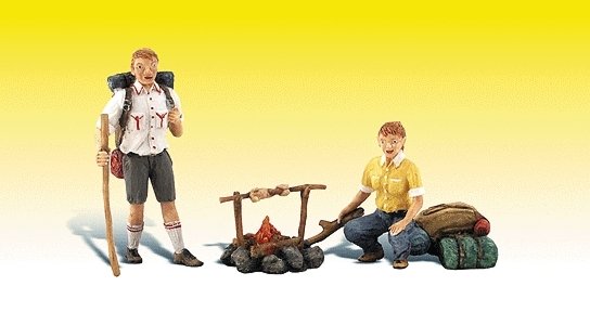 Scenic Accents(R) Figures -- Camp Couple, G, Woodland Scenics 2567