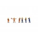 Working People -- Railway Switchmen in Safety Vests pkg(6), HO, Noch Gmbh & Co 15284