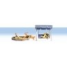 Parents & Children w/Accessories -- 4 People, 1 Dog, Sandbox, Swing Seat, HO, Noch Gmbh & Co 15590