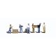 Scenic Accents(R) Figures -- Dock Workers pkg(6), O, Woodland Scenics 2729