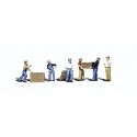 Scenic Accents(R) Figures -- Dock Workers pkg(6), O, Woodland Scenics 2729
