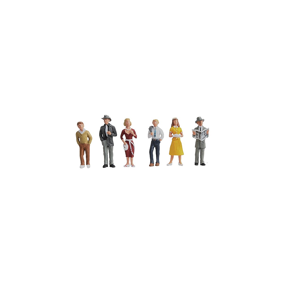 Scenic Accents(R) -- Pedestrians pkg(6), O, Woodland Scenics 2763