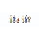 Scenic Accents(R) Figures -- Bystanders pkg(6), O, Woodland Scenics 2732