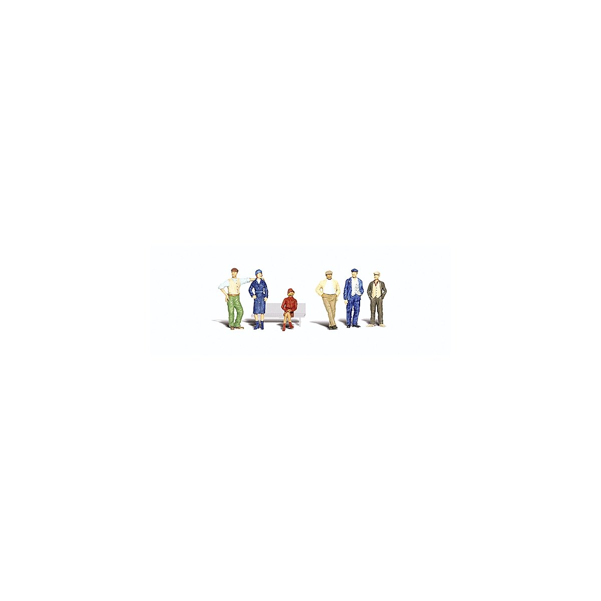 Scenic Accents(R) Figures -- Bystanders pkg(6), O, Woodland Scenics 2732