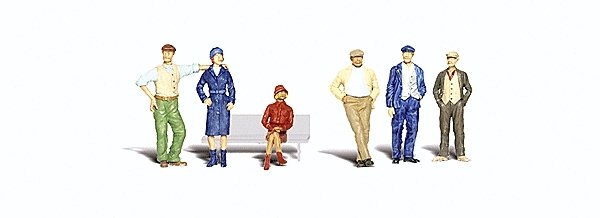 Scenic Accents(R) Figures -- Bystanders pkg(6), O, Woodland Scenics 2732