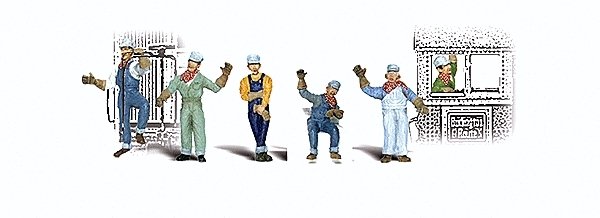Scenic Accents(R) Figures -- Engineers pkg(6), O, Woodland Scenics 2733