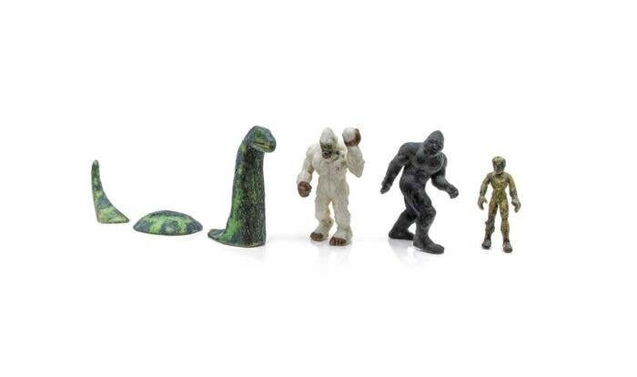 Find Me Figures Scenic Accents(R) -- Monster Figures pkg(4), HO, Woodland Scenics 2867
