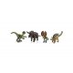 Find Me Figures Scenic Accents(R) -- Dinosaur Figures pkg(4), HO, Woodland Scenics 2869