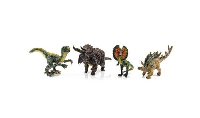 Find Me Figures Scenic Accents(R) -- Dinosaur Figures pkg(4), HO, Woodland Scenics 2869